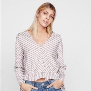 Express Smocked Hem Blouse
